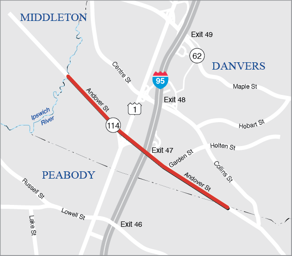 Danvers and Middleton: Resurfacing and Related Work on Route 114